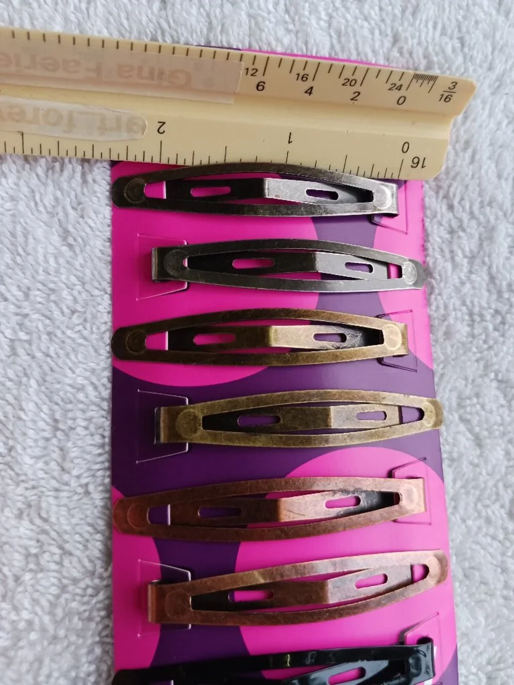 8 Goody Metal Hair Contour Snap Clips Brushed Metallic Painted Black Breanna 2+